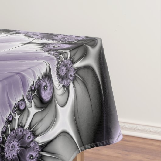 薄紫錯覚抽象芸術フローラフラクタル美術ファンタジー テーブルクロス (インサイチュ)
