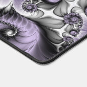薄紫錯覚抽象芸術フローラフラクタル美術ファンタジー デスクマット (コーナー)