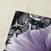 薄紫錯覚抽象芸術フローラフラクタル美術ファンタジー ビーチタオル (インサイチュ)