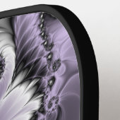 薄紫錯覚抽象芸術フローラフラクタル美術ファンタジー ピックルボールラケット (左詳細)