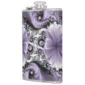 薄紫錯覚抽象芸術フローラフラクタル美術ファンタジー フラスク (左)