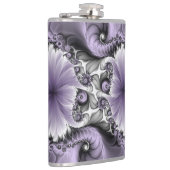 薄紫錯覚抽象芸術フローラフラクタル美術ファンタジー フラスク (右)