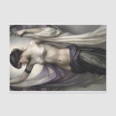 薄紫陰影女神ドレープされたデコページ 薄葉紙 (正面)