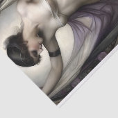 薄紫陰影女神ドレープされたデコページ 薄葉紙 (詳細)