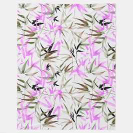 薄紫離れ色 フリースブランケット