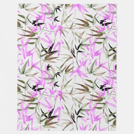 薄紫離れ色 フリースブランケット (正面)