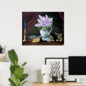 薄紫静寂 ポスター (ホームオフィス)