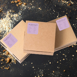 薄紫食品安全アレルギー成分ベーカリー広場 スクエアシール