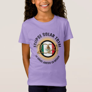 薄紫2024 TOTAL 太陽の ECLIPSE Mexicoユニセックス Kids Tシャツ