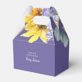 薄紫&ひまわり赤ちゃんシャワー フェイバーボックス (裏面サイド)