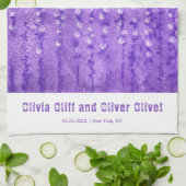 薄紫 キッチンタオル (折り畳み)