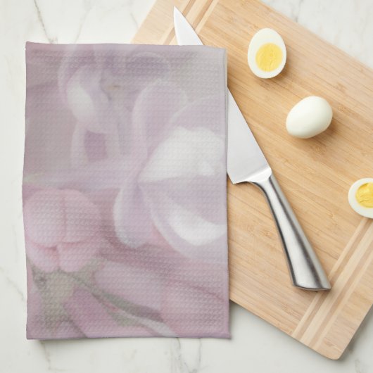 薄紫 キッチンタオル (四つ折り)