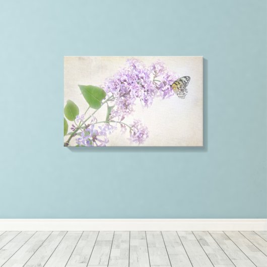 薄紫 キャンバスプリント (インサイチュ (ウッドフロア))