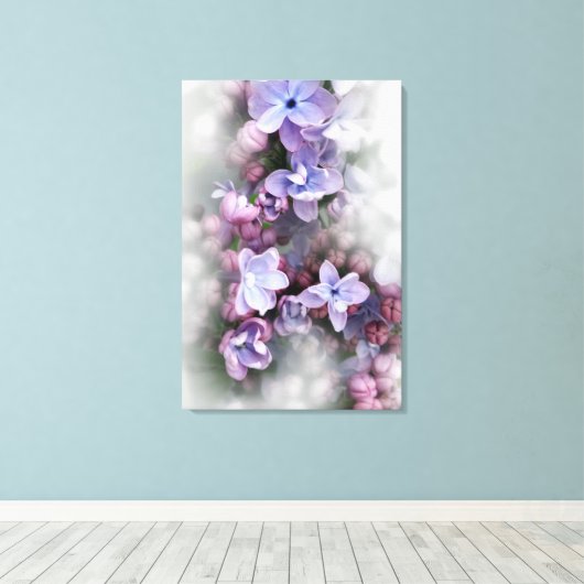 薄紫 キャンバスプリント (インサイチュ (ウッドフロア))