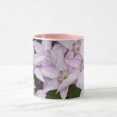 薄紫,クレマティス,美しい,花,薄紫の花, マグカップ (中央)