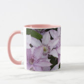 薄紫,クレマティス,美しい,花,薄紫の花, マグカップ (左)