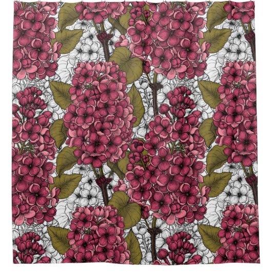 薄紫 シャワーカーテン (正面)