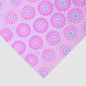 薄紫、スカイブルーとピンクの花 薄葉紙 (詳細)