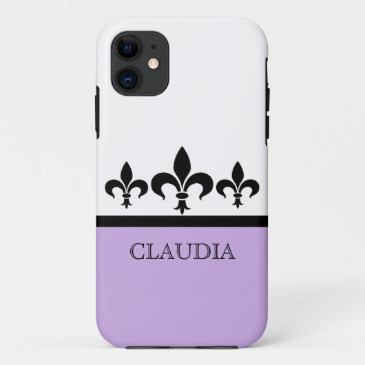 薄紫・スワンキー・（紋章の）フラ・ダ・リBT iPhone 5ケース Case-Mate iPhoneケース (裏面)