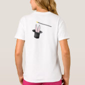 薄紫「ハッピーイースター全員」愛するバニー Tシャツ (裏面)