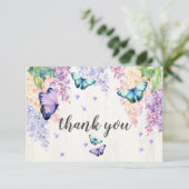 薄紫&バタフライサンキューカード サンキューカード (スタンド正面)