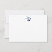 薄紫&バタフライサンキューカード サンキューカード (裏面)