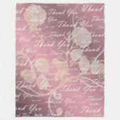 薄紫,バラ,金ゴールド,銀感謝してい, +お前,花, フリースブランケット (正面)