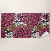 薄紫 ビーチタオル (正面)