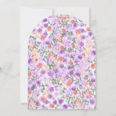 薄紫&ピーチバラガーデンアーチズキャノピー結婚ズ 招待状 (裏面)