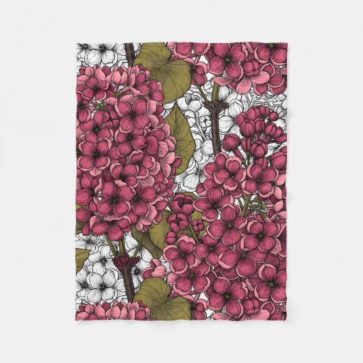 薄紫 フリースブランケット (正面)