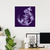 薄紫 ポスター (ホームオフィス)