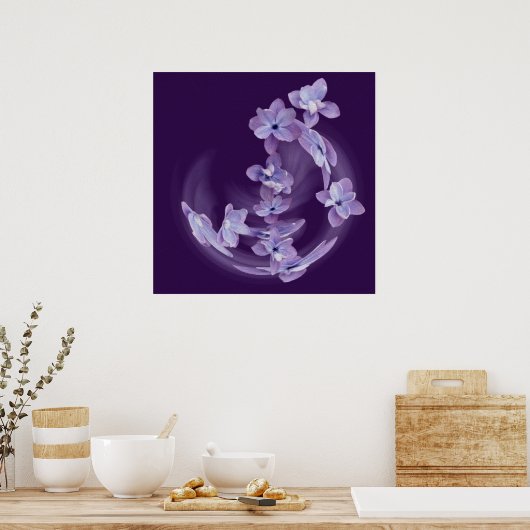 薄紫 ポスター (キッチン)