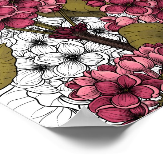 薄紫 ポスター (角)