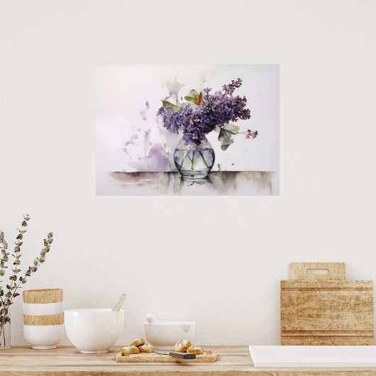 薄紫 ポスター (キッチン)