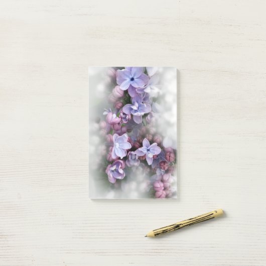 薄紫 ポストイット (デスク上)