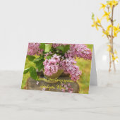 薄紫·マザーズ·デイ·カード カード (黄色い花)