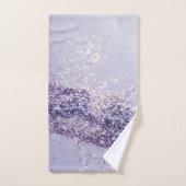 薄紫·マーメイド·魔法グリッター#1 バスタオルセット (ハンドタオル)