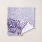 薄紫·マーメイド·魔法グリッター#1 バスタオルセット (ウォッシュタオル)