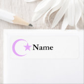 薄紫 – ラベンダークレセント&スター.png ラベル (インサイチュ)