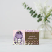 薄紫/ラベンダー/チョコレートケーキ,ベーカリー 名刺 (スタンド正面)