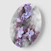 薄紫 ラージ壁時計 (傾斜)