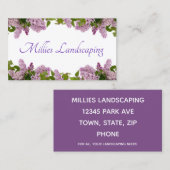 薄紫 名刺 (正面/裏面)