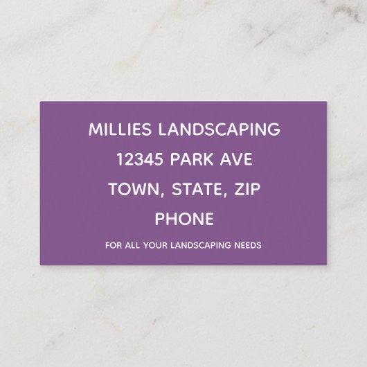 薄紫 名刺 (裏面)