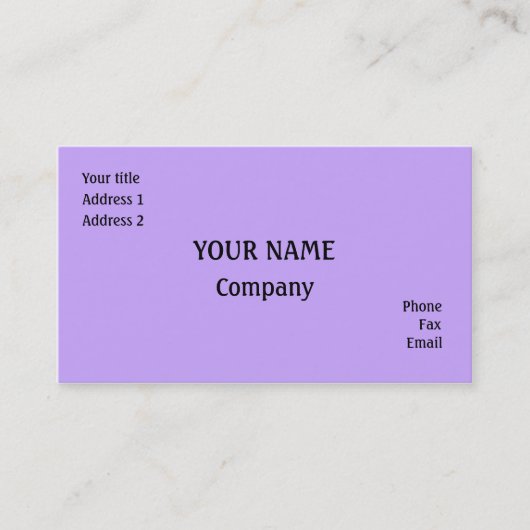 薄紫 名刺 (正面)