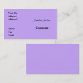薄紫 名刺 (正面/裏面)