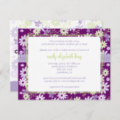薄紫~庭の赤ちゃんシャワー 招待状 (正面/裏面)