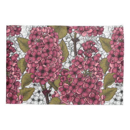 薄紫 枕カバー (裏面)