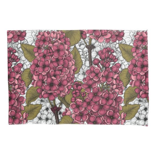 薄紫 枕カバー (正面)