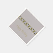 薄紫（緑と青） スタンダードカクテルナプキン (角)