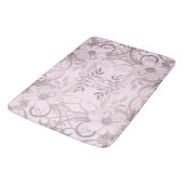 薄紫,花,ファンタジー,エレガント模様,繊細 バスマット (アングル)